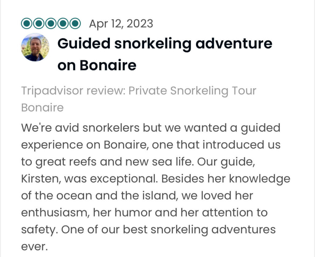 Review Snorkelen op Bonaire 2023