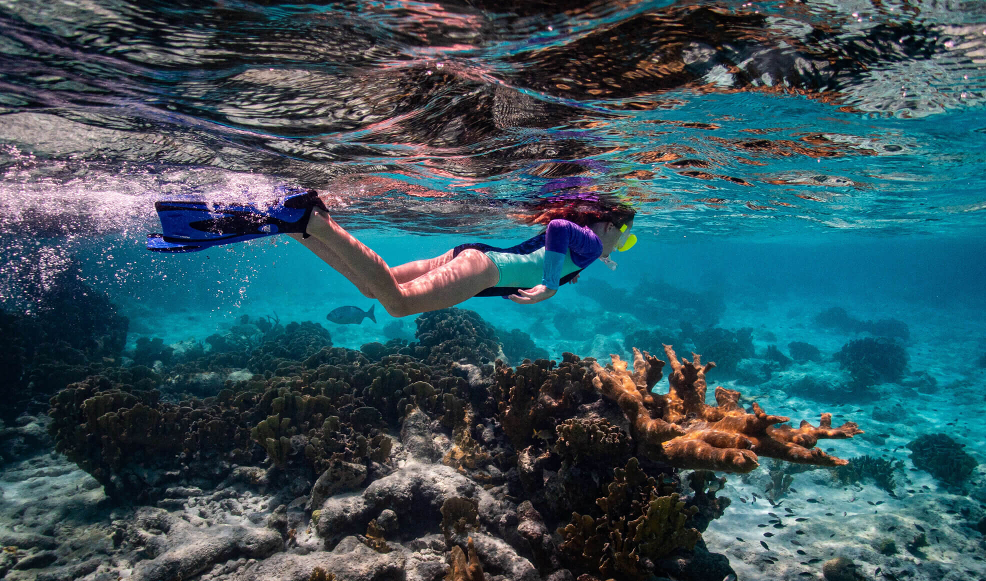 Snorkeling Girl Bonaire